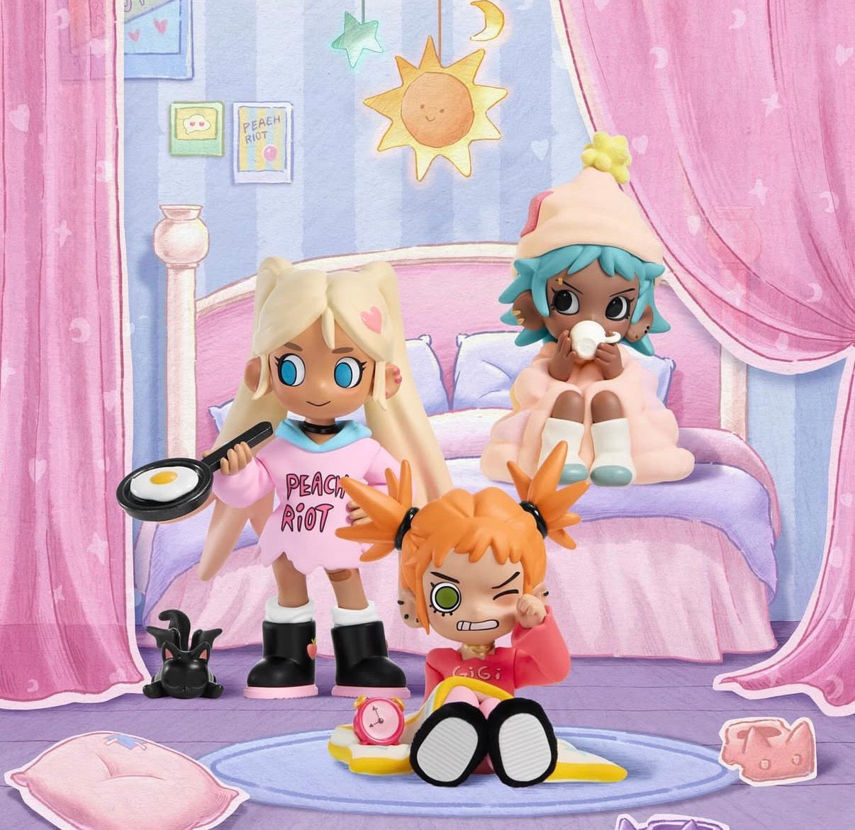 Lil Peach POP MART – Riot Sleepover Series | Blind Box Designer Toy