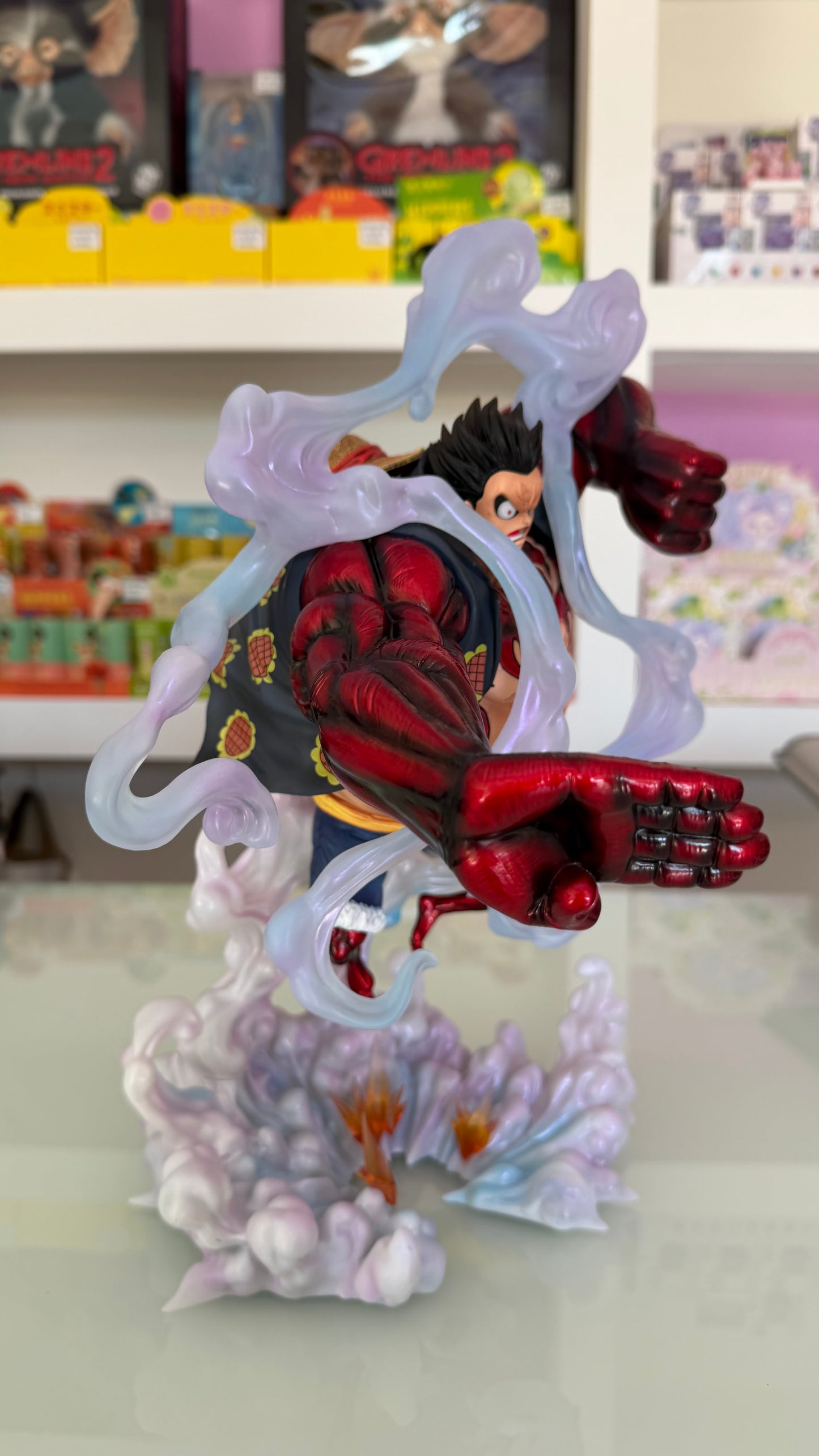 One Piece – Monkey D. Luffy Gear 4 Boundman Figure Deluxe 37,5 cm | Statua Anime da Collezione