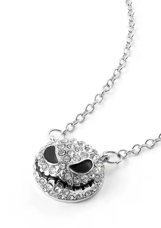 Collana Jack Skellington con Strass – Nightmare Before Christmas (Metallo)