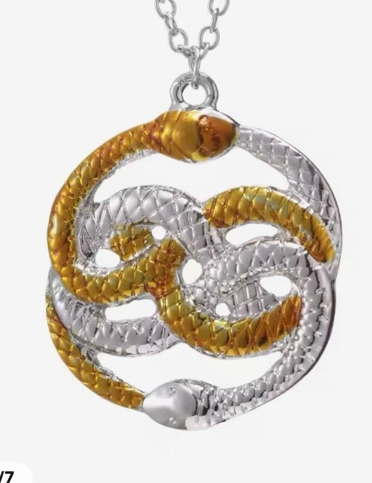 ⸻
🐉✨ Collana “AURYN” – La Storia Infinita (Bicolore Oro/Argento)