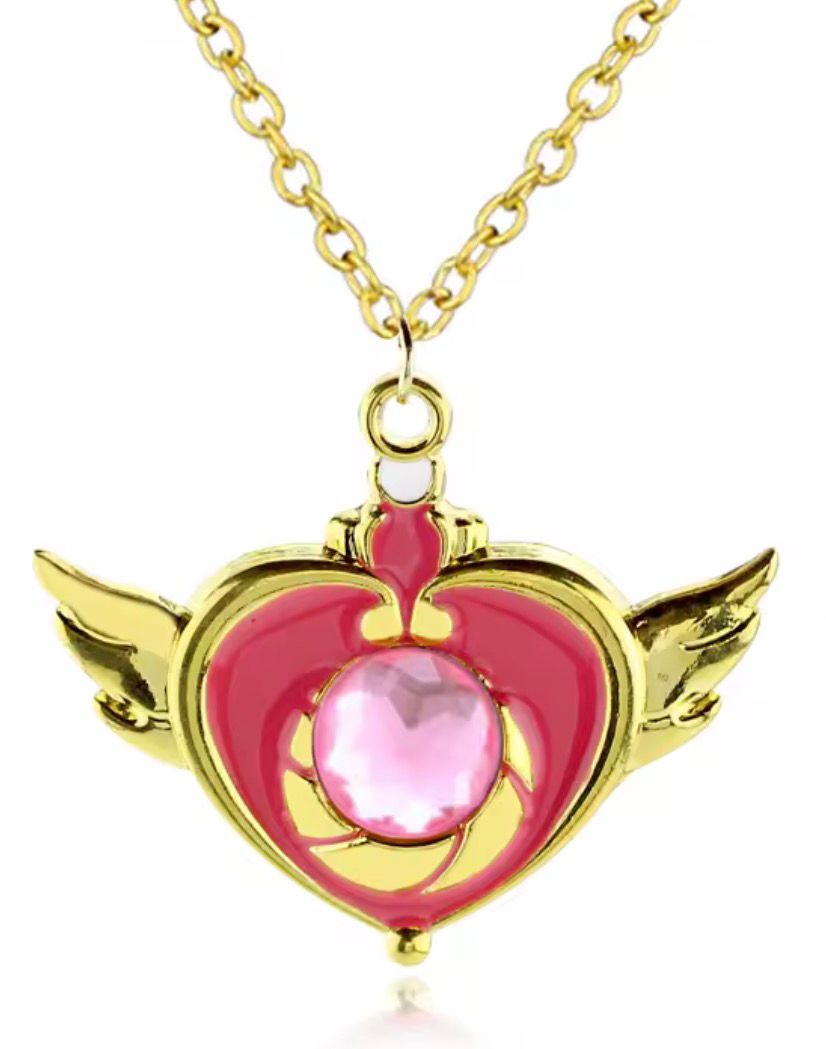 Collana Cuore Lunare – Sailor Moon (Metallo, Oro Rosa/Gold)