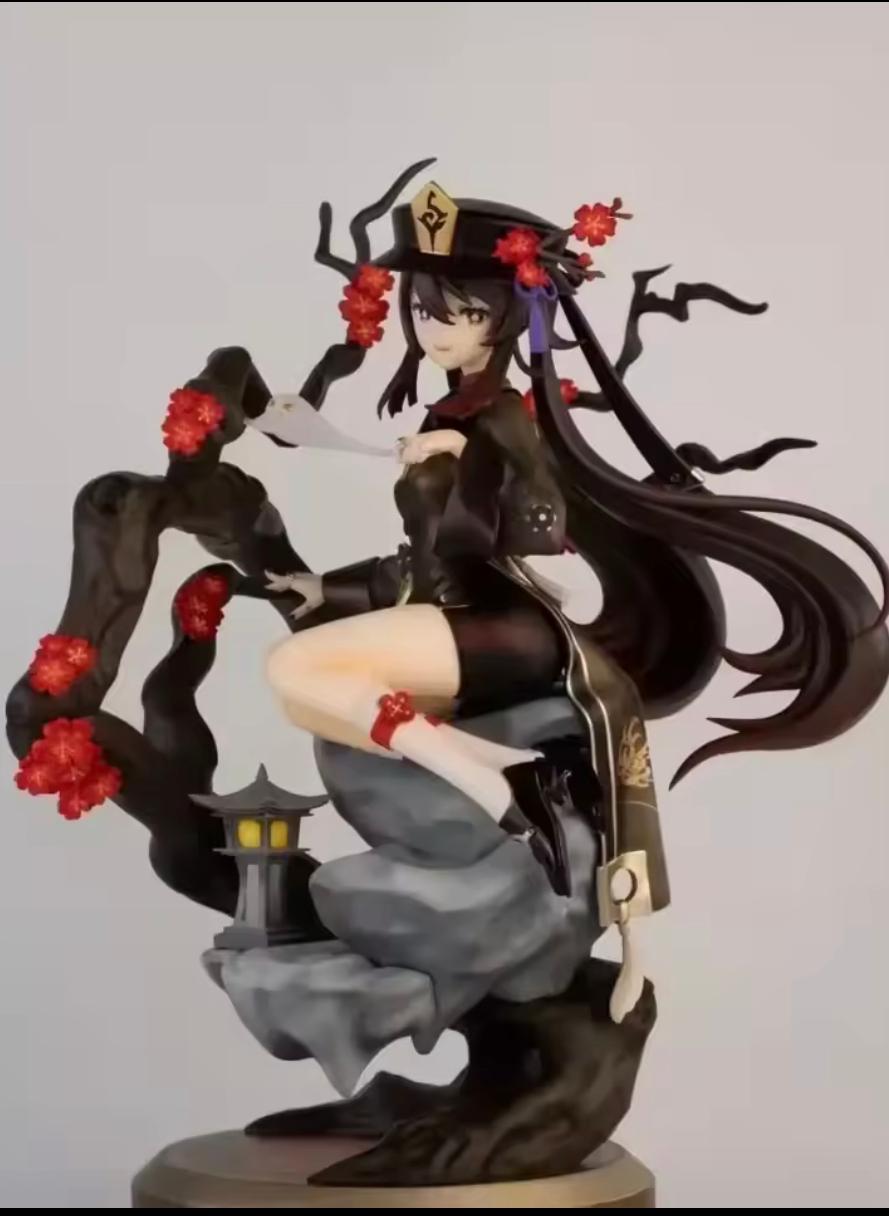 Figure Hu Tao – Genshin Impact | 25 cm – Edizione Deluxe con Base Sakura