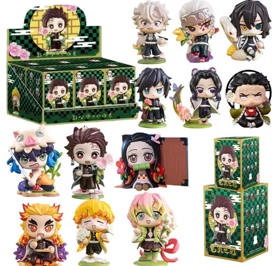 Demon Slayer Flower Series – Blind Box Figures Chibi + Secret 🌸✨