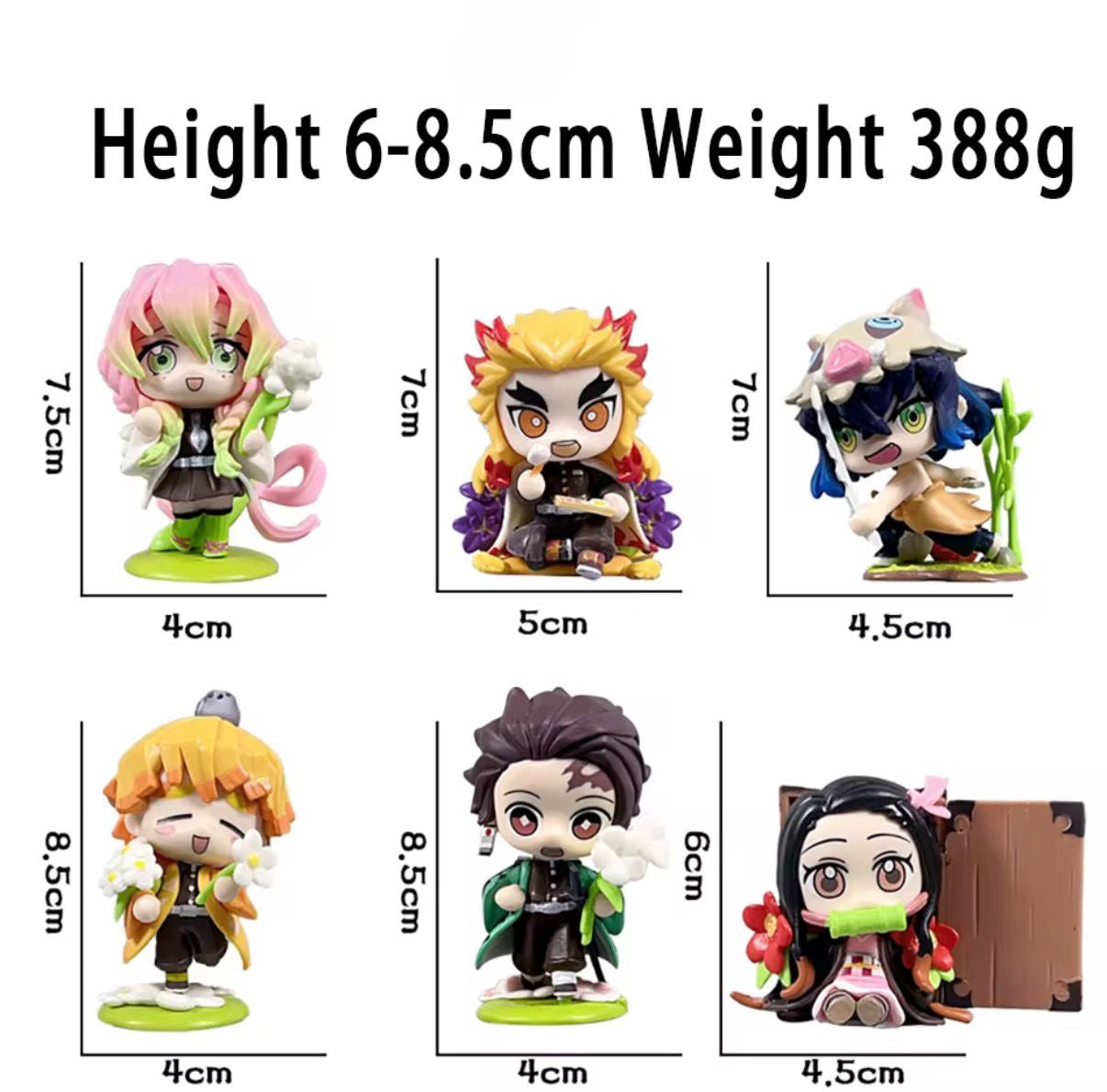 Demon Slayer Flower Series – Blind Box Figures Chibi + Secret 🌸✨