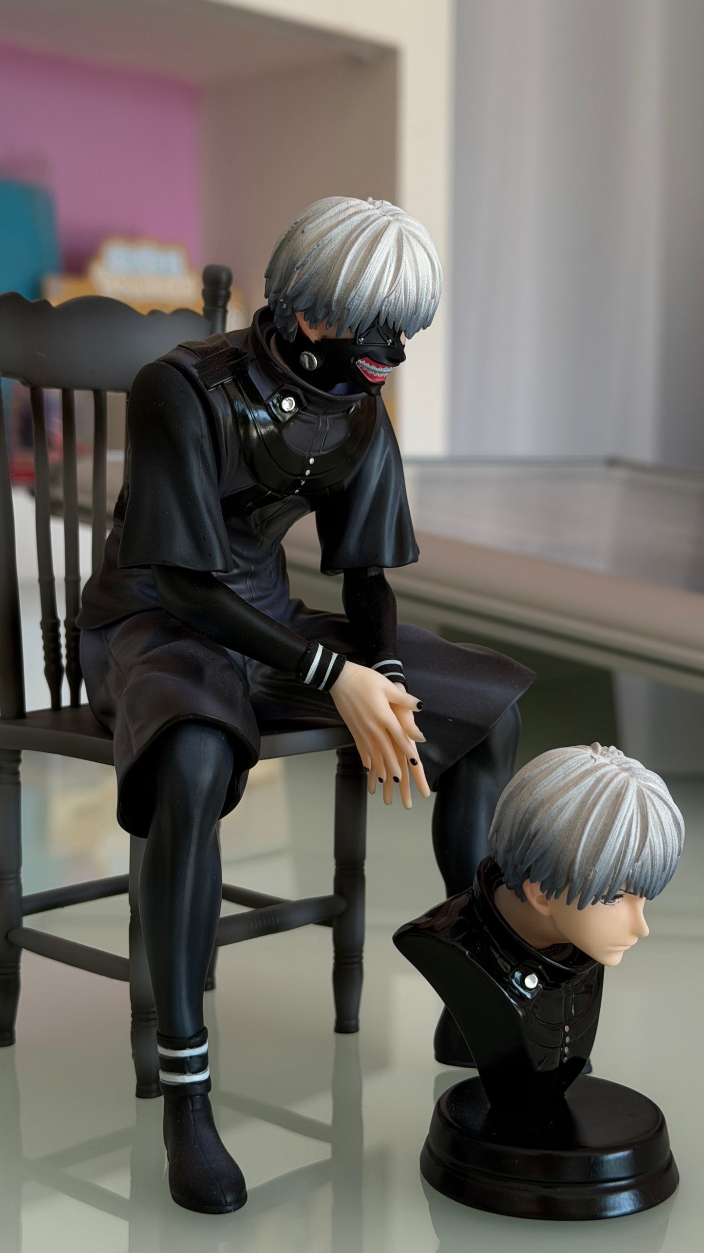 Tokyo Ghoul – Ken Kaneki Figure Deluxe con Busto Extra | Statua Anime da Collezione 21 cm
