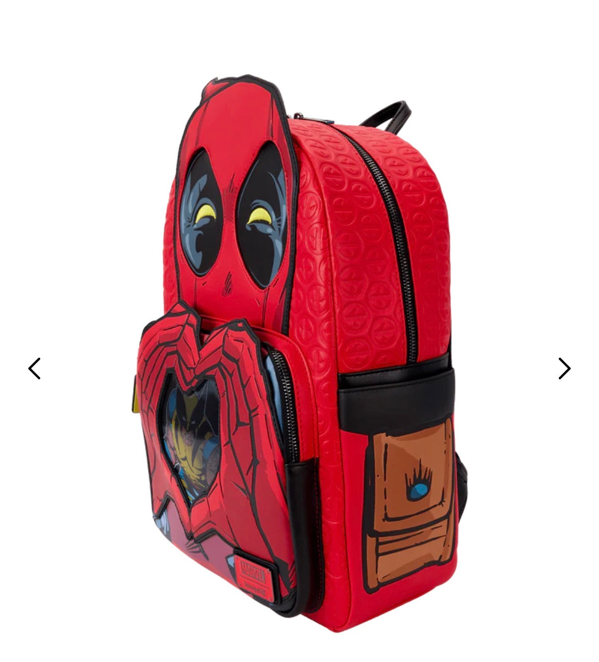 Zaino Loungefly Marvel Deadpool Heart-Hands – Mini Backpack Collezione Premium