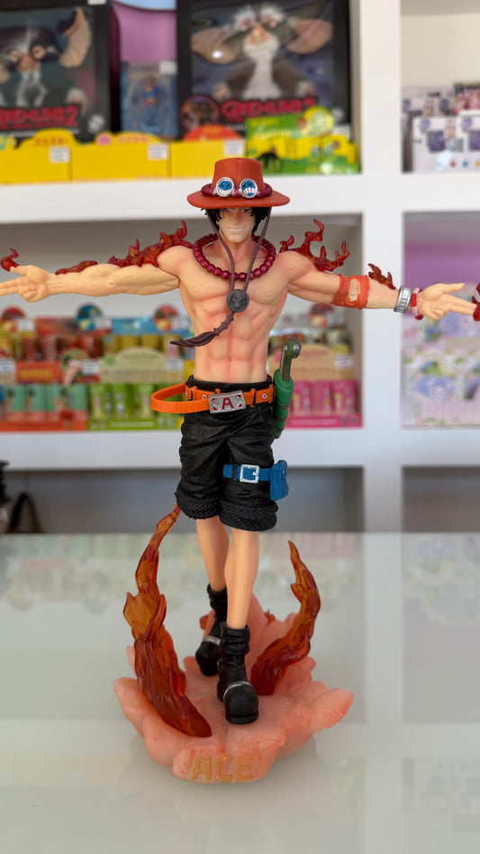 One Piece – Portgas D. Ace Figure Deluxe LED 28 cm | Statua Anime da Collezione