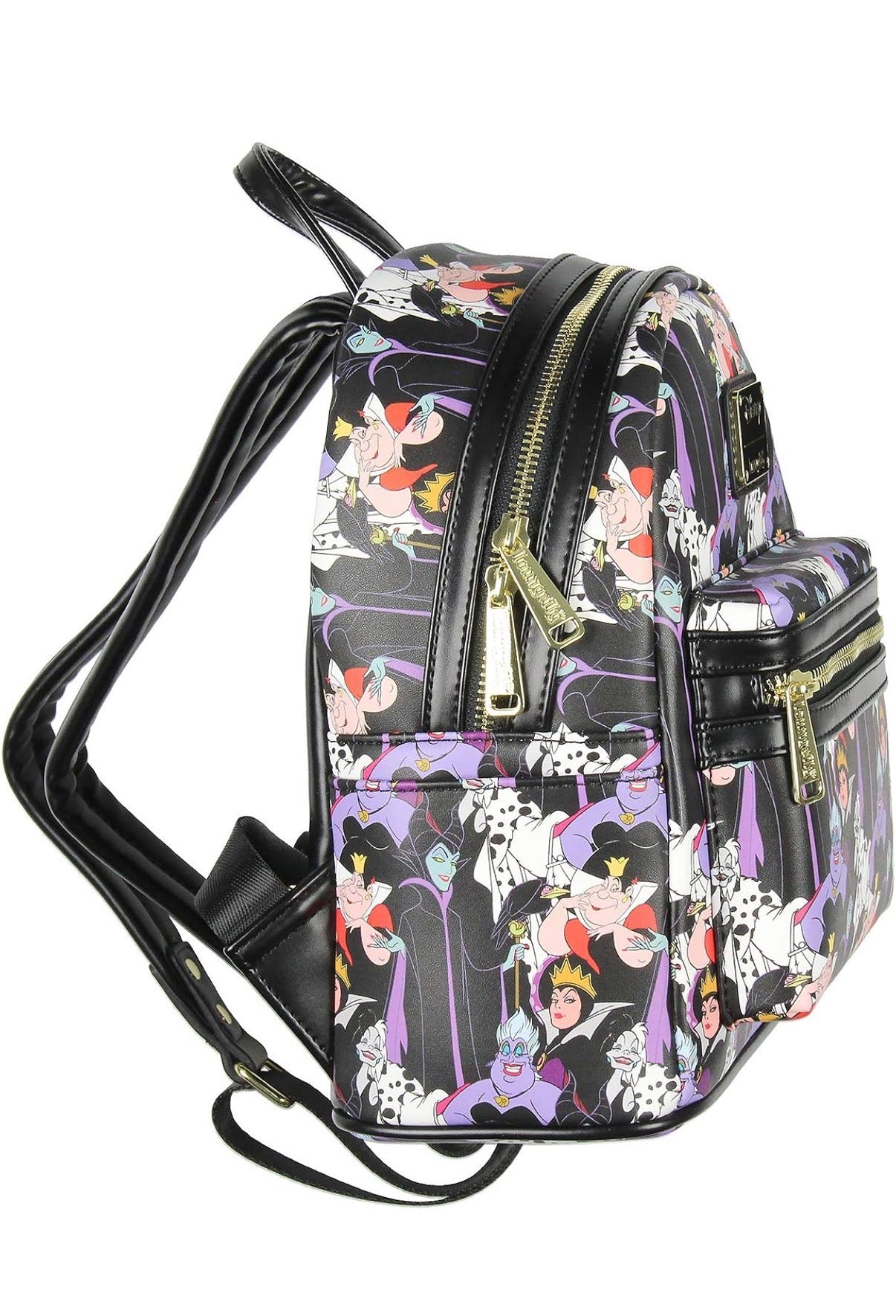Zaino Loungefly Disney Streghe Disney– Pelle Vegana, Tasca Frontale, Zip