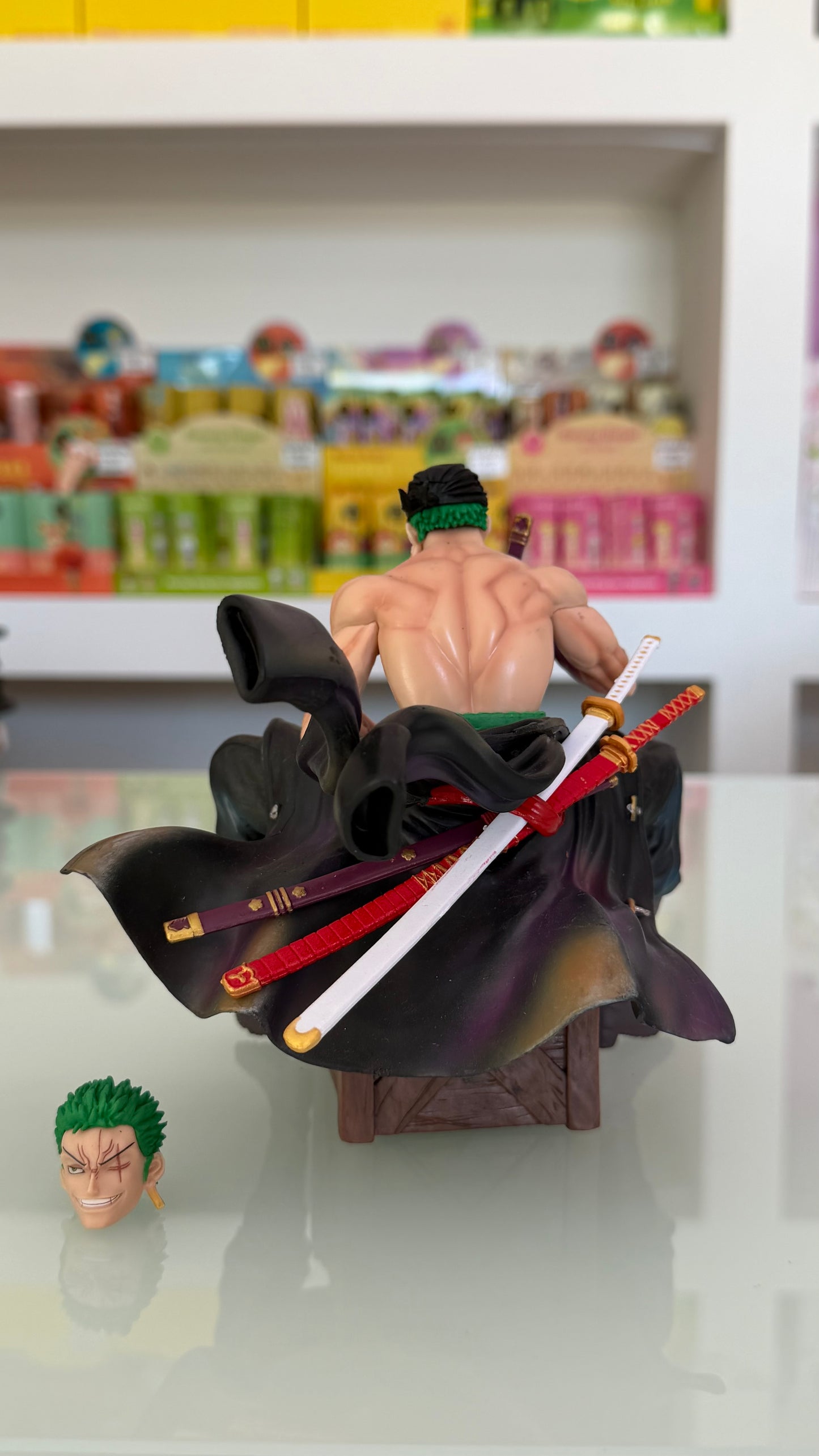 One Piece – Roronoa Zoro Figure Deluxe 16 cm con Testa Extra | Statua Anime da Collezione