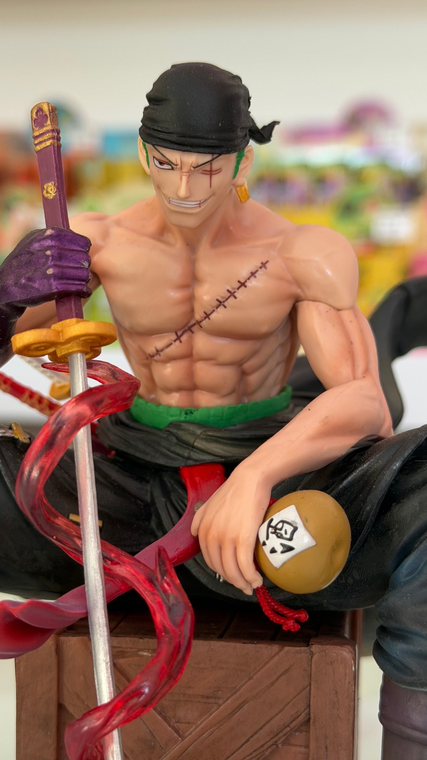 One Piece – Roronoa Zoro Figure Deluxe 16 cm con Testa Extra | Statua Anime da Collezione