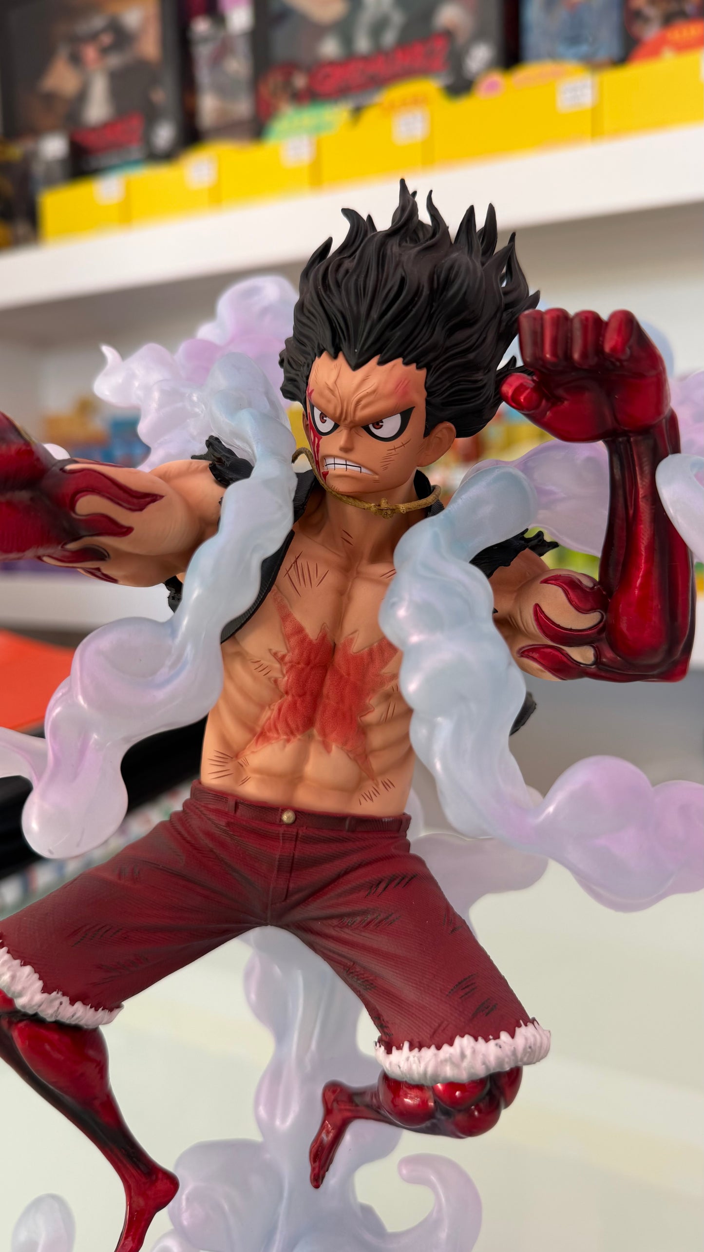 One Piece – Monkey D. Luffy Snakeman Figure Deluxe 30 cm | Gear 4 Battle Version