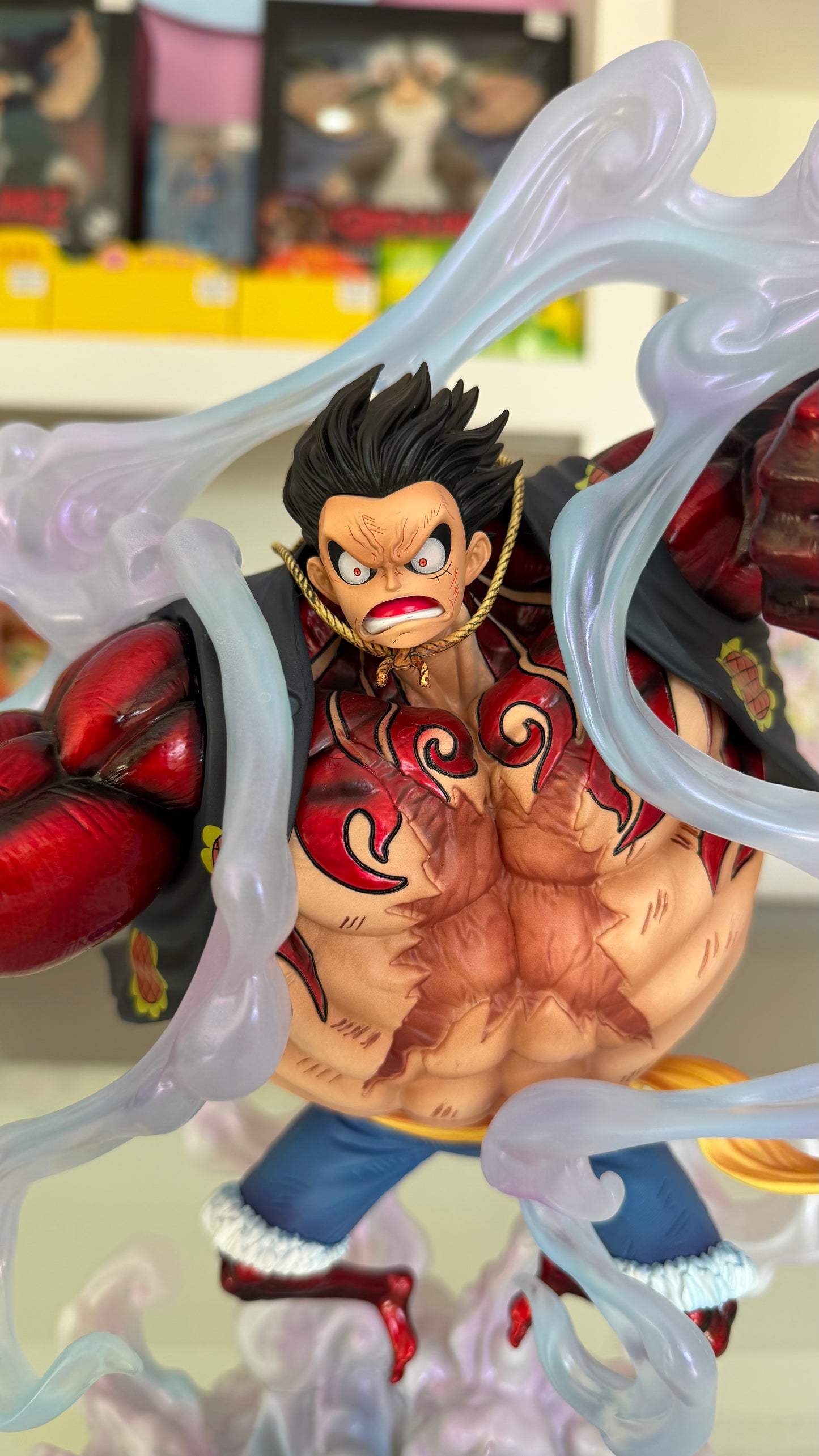 One Piece – Monkey D. Luffy Gear 4 Boundman Figure Deluxe 37,5 cm | Statua Anime da Collezione