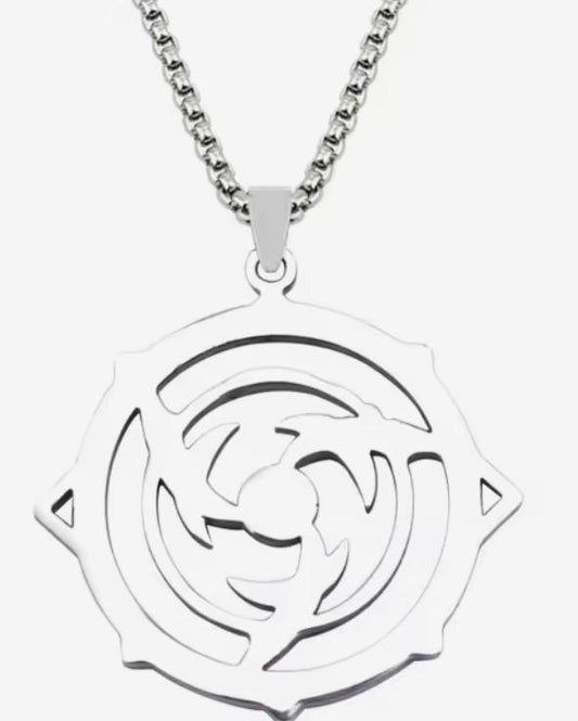 Collana Genshin Impact – Emblema Elementale in Acciaio Inossidabile