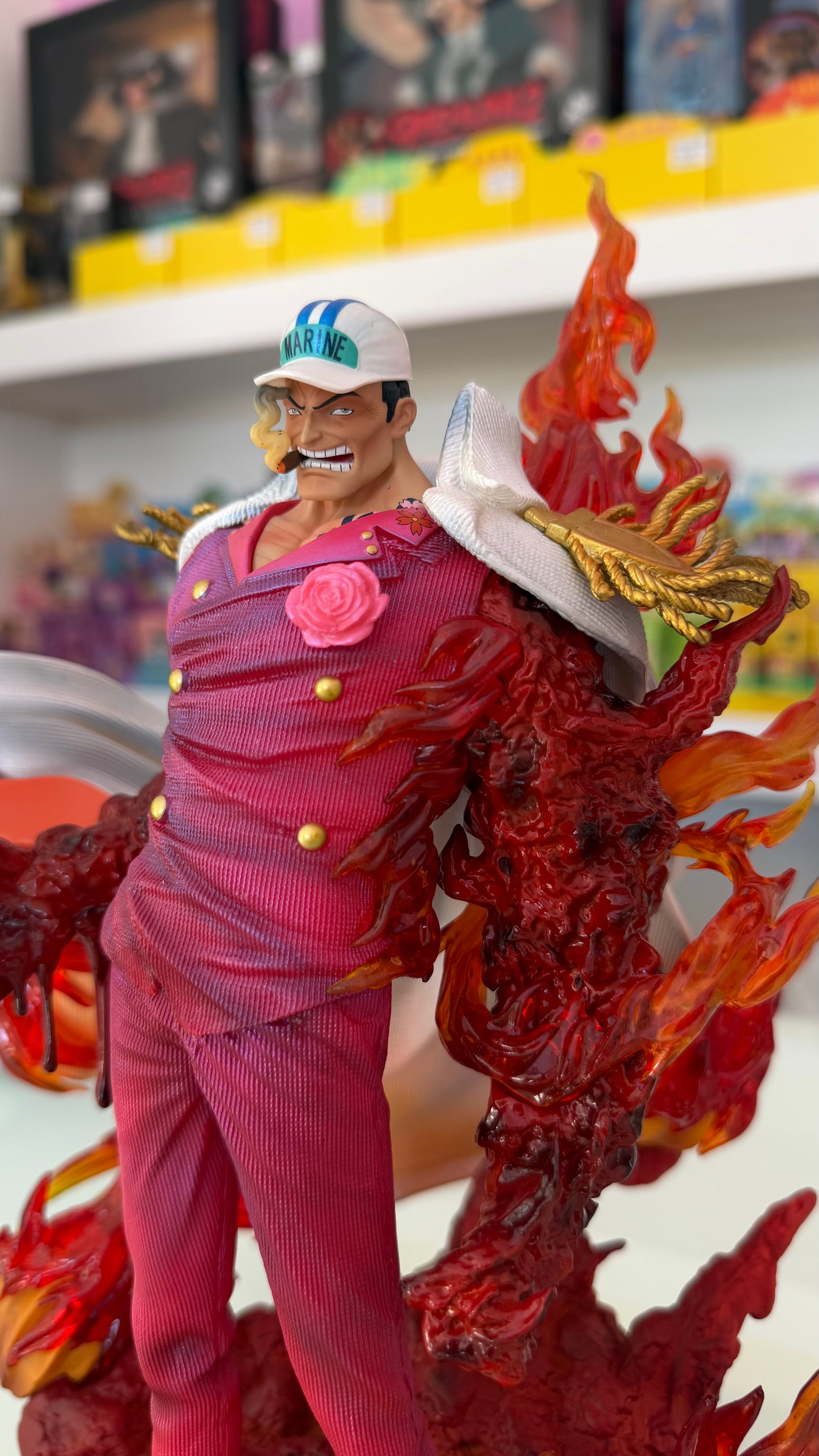 One Piece – Admiral Akainu Sakazuki Figure Deluxe 34 cm | Marine Battle Version