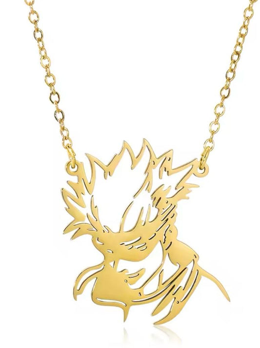 Jujutsu Kaisen – Collana Gojo Satoru Silhouette (Acciaio Inossidabile Dorato)