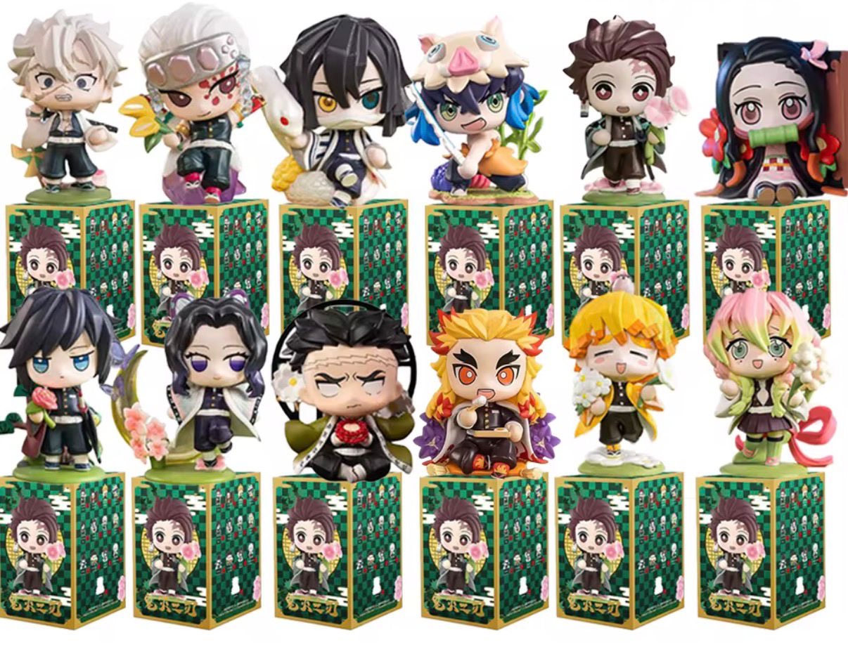 Demon Slayer Flower Series – Blind Box Figures Chibi + Secret 🌸✨