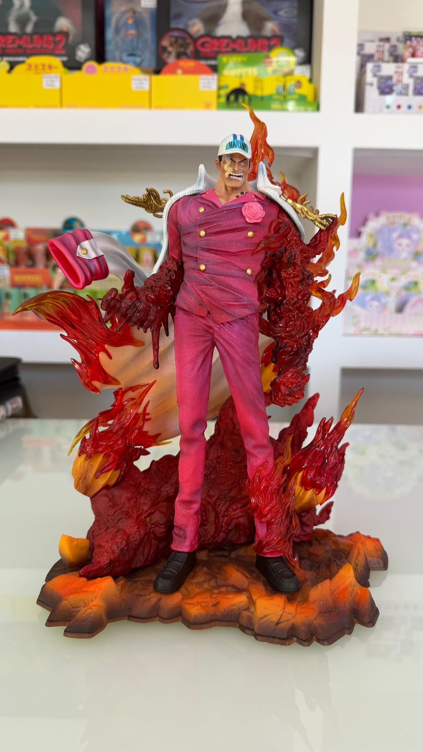 One Piece – Admiral Akainu Sakazuki Figure Deluxe 34 cm | Marine Battle Version