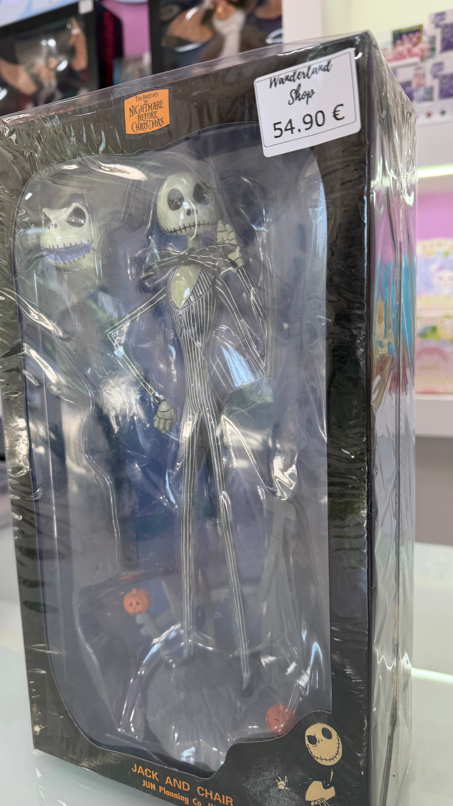 Jack Skellington & Chair Figure – The Nightmare Before Christmas – Statua ufficiale circa 30 cm