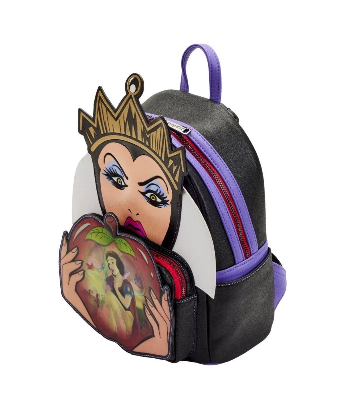 Zaino  Loungefly Biancaneve Evil Queen lenticolare Apple nuovo