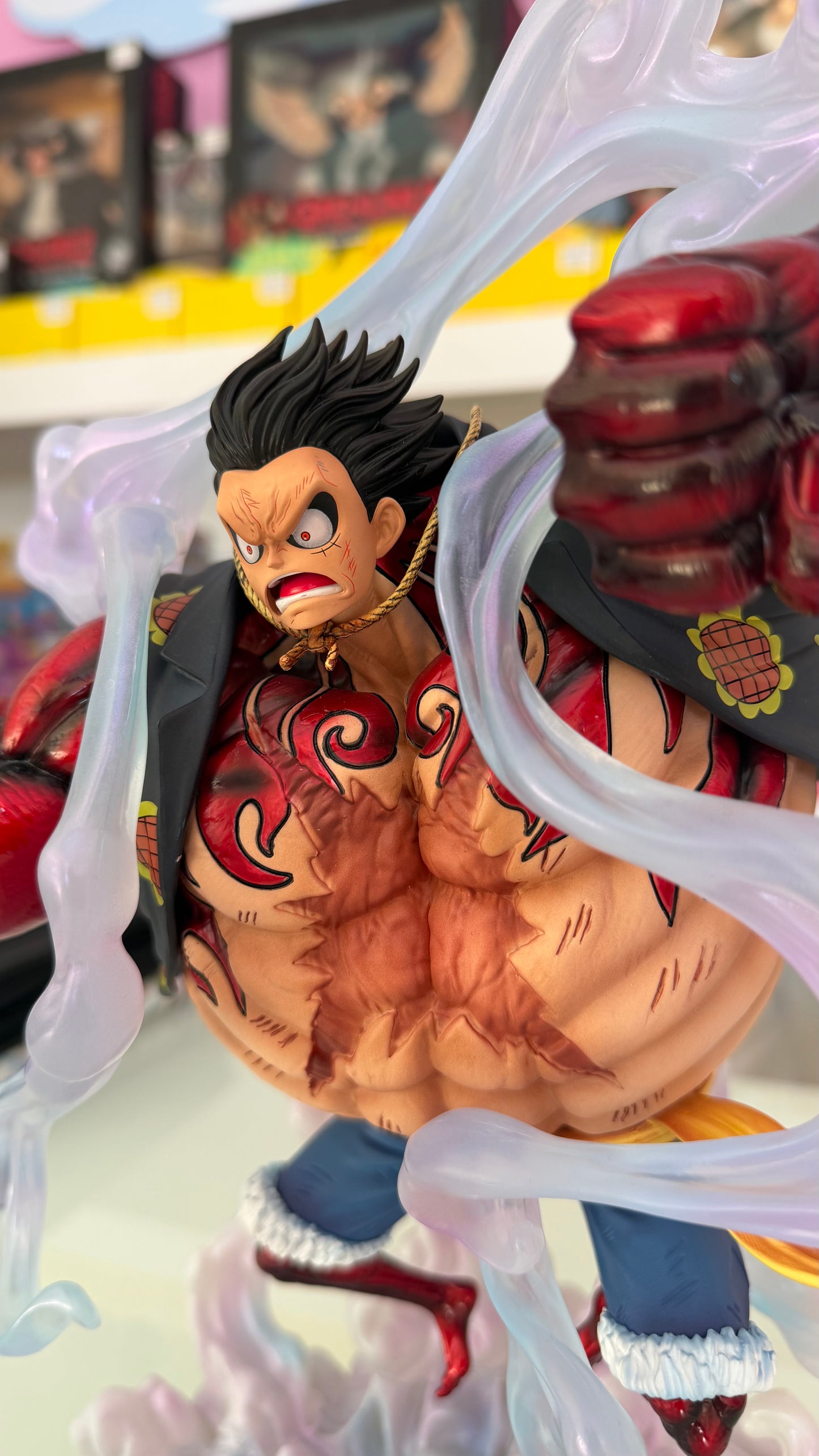 One Piece – Monkey D. Luffy Gear 4 Boundman Figure Deluxe 37,5 cm | Statua Anime da Collezione
