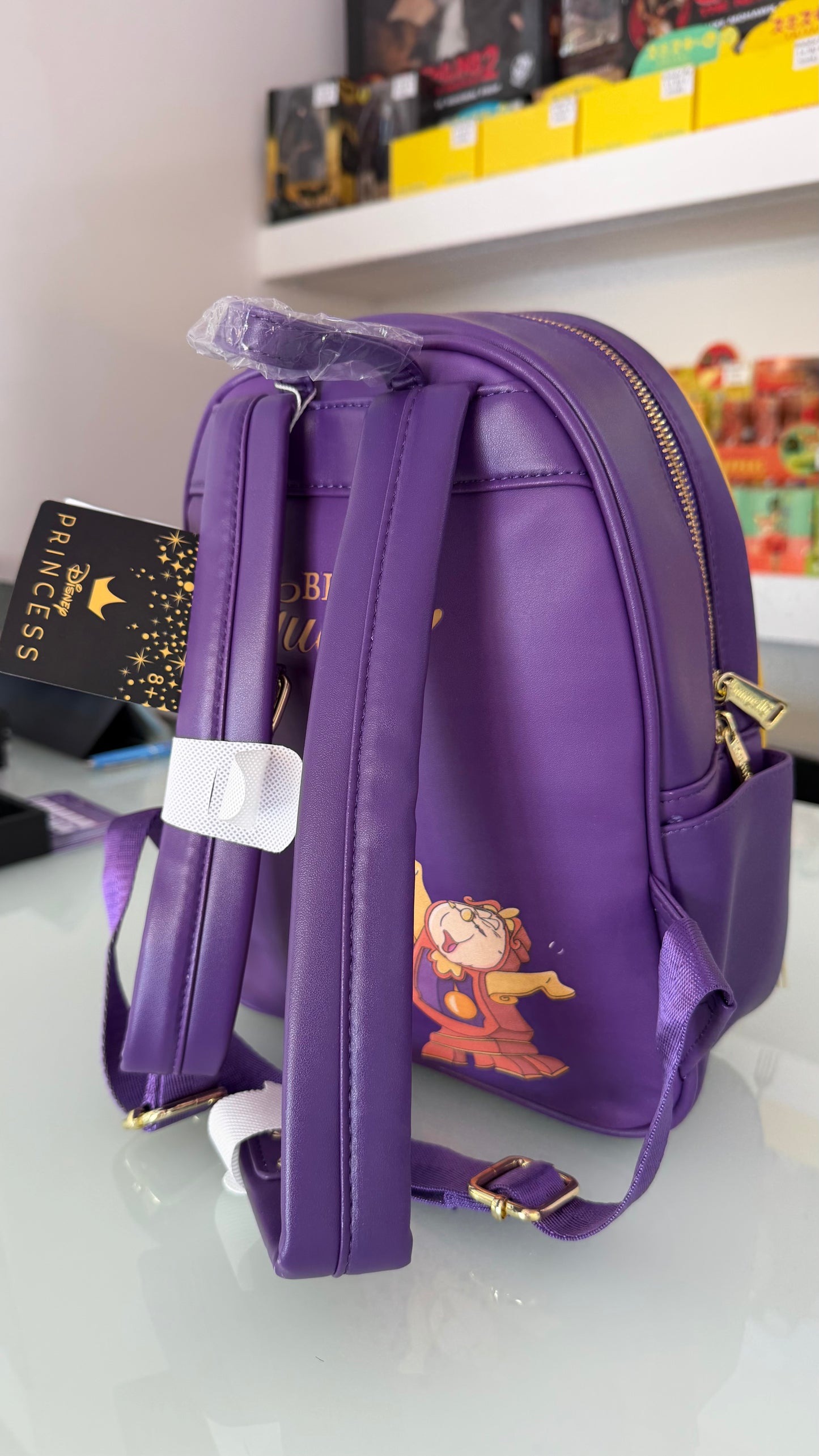 Zaino Mini Disney La Bella e la Bestia – Lumière, Tockins e Mrs. Bric | Prodotto Ufficiale