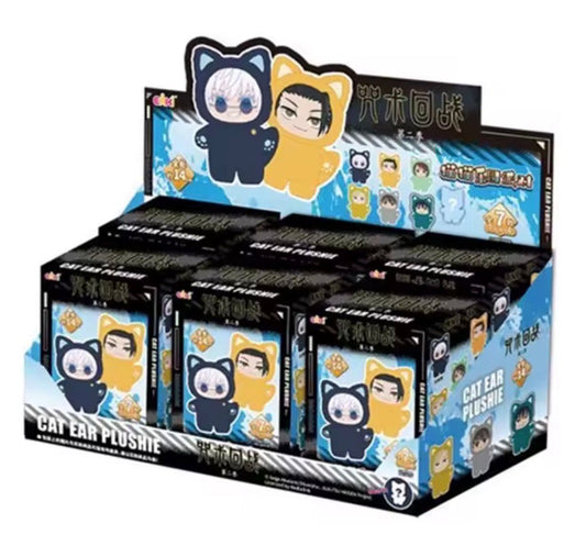 Jujutsu Kaisen Cat Ear Plushie – Blind Box Peluche Kawaii a Sorpresa 🐱✨