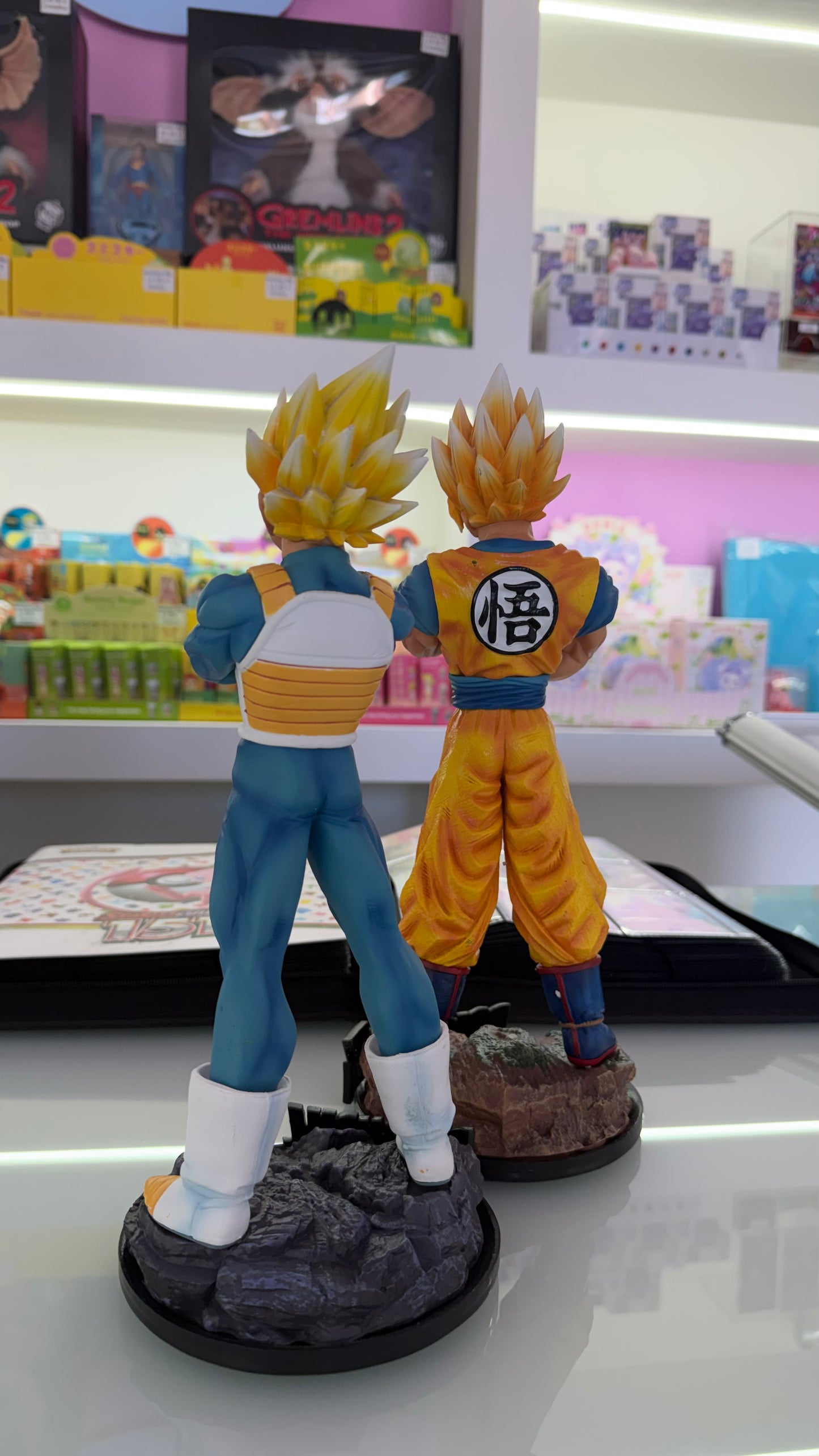 Goku & Vegeta Super Saiyan – Dragon Ball Z – Set statue da collezione (2 pezzi) 33 cm + 31 cm