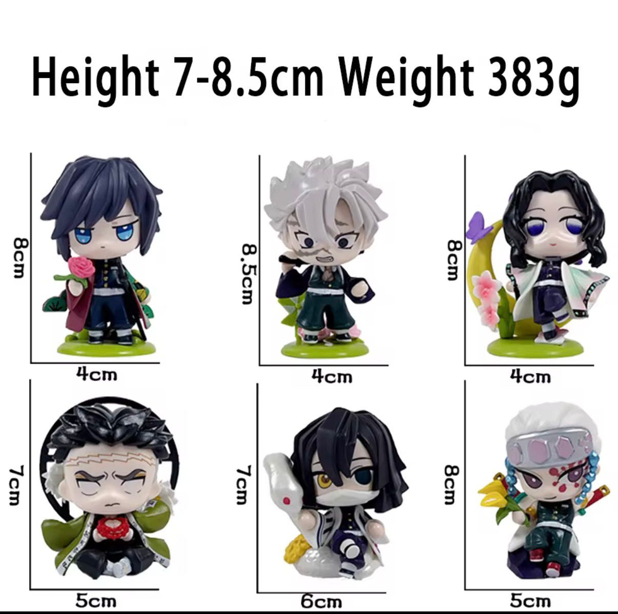 Demon Slayer Flower Series – Blind Box Figures Chibi + Secret 🌸✨
