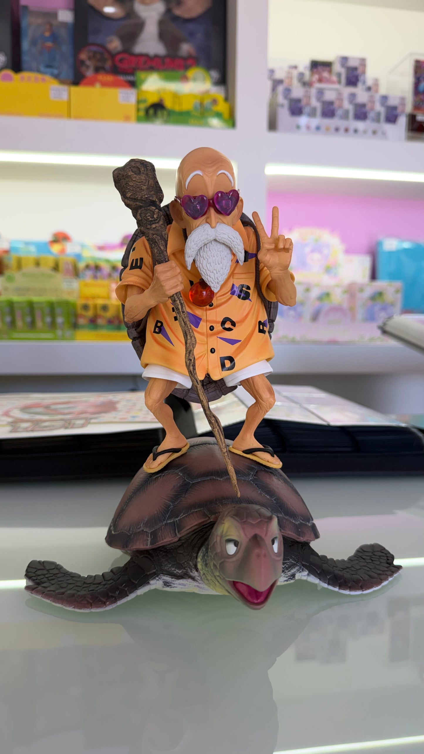 Master Roshi on Turtle – Dragon Ball – Statua da collezione circa 25/26 cm