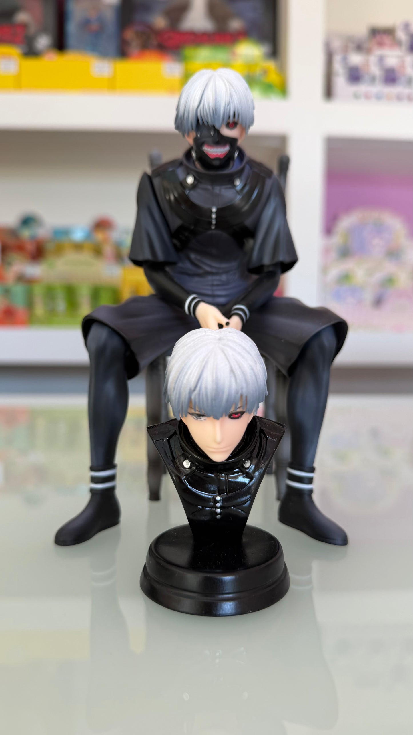 Tokyo Ghoul – Ken Kaneki Figure Deluxe con Busto Extra | Statua Anime da Collezione 21 cm
