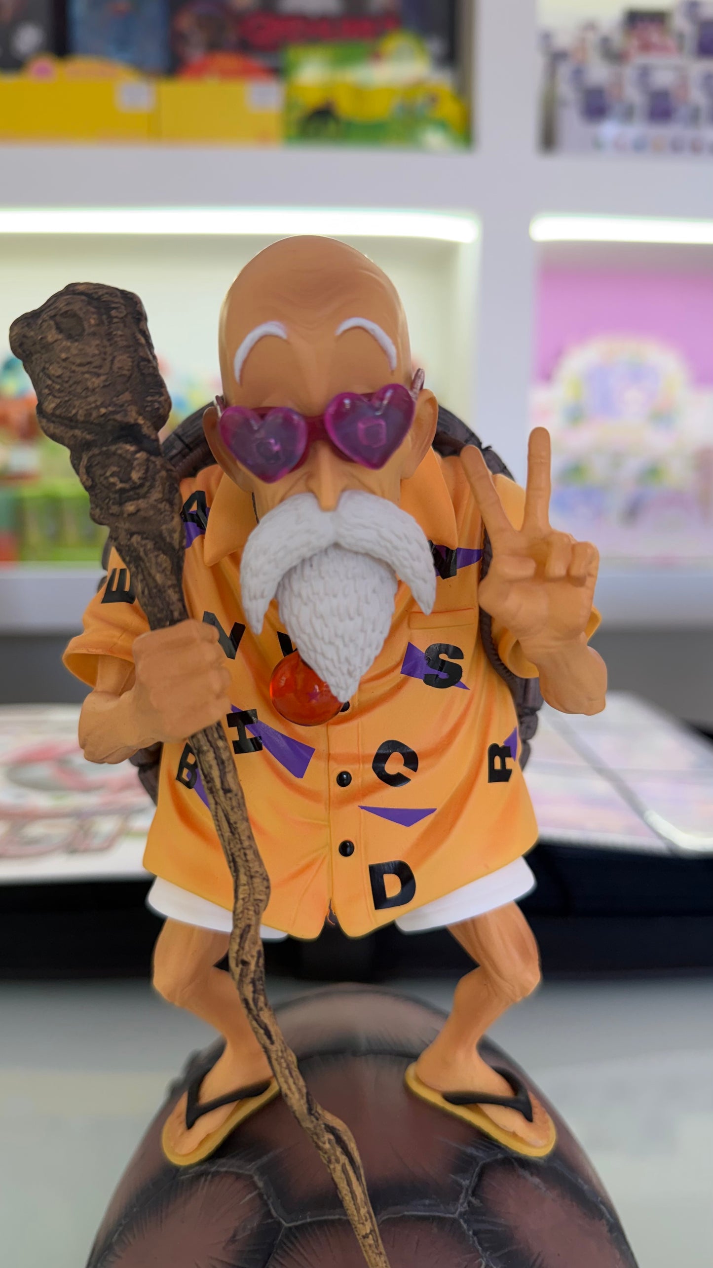 Master Roshi on Turtle – Dragon Ball – Statua da collezione circa 25/26 cm