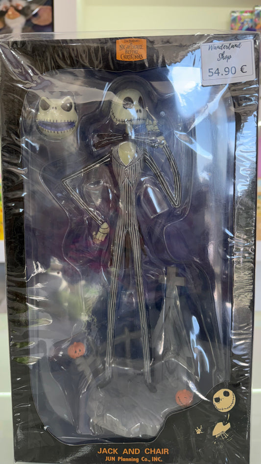 Jack Skellington & Chair Figure – The Nightmare Before Christmas – Statua ufficiale circa 30 cm