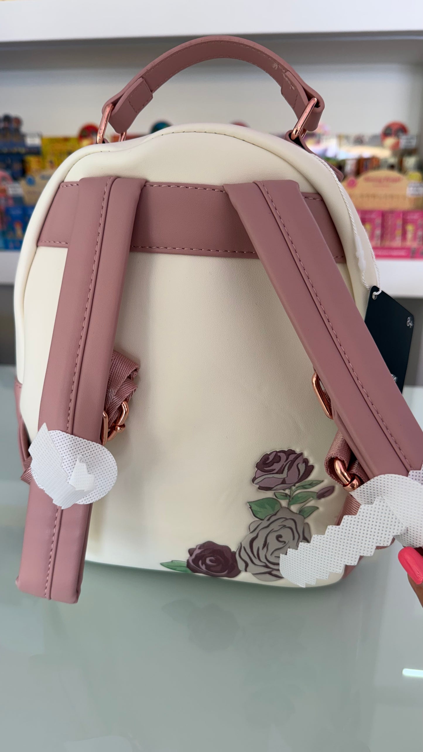 Zaino Mini Loungefly Disney La Bella e la Bestia con Rose 3D – Beauty and the Beast Ufficiale