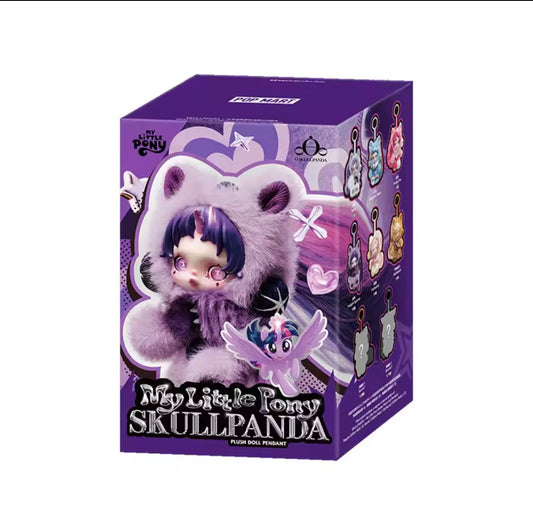 Pop Mart × My Little Pony Skullpanda Plush Doll Pendant Blind Box – Portachiavi Peluche Collezionabile