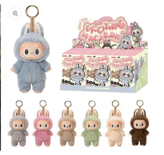 POP MART – The Monsters Exciting Macaron Plush Pendant Blind Box (Portachiavi Ufficiale)