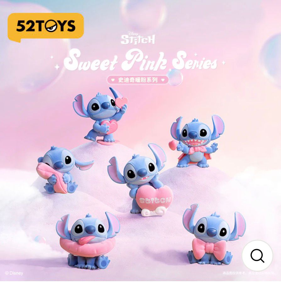 Stitch – Sweet Pink Series (52TOYS) – Mini Figure Blind Box Ufficiale Disney