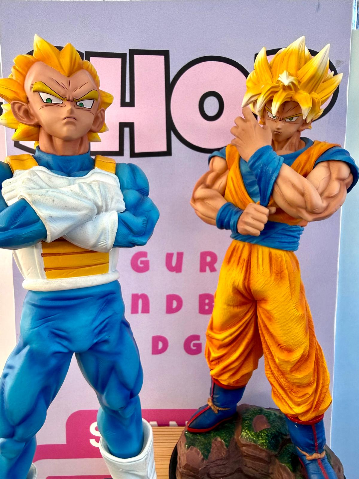 Set Goku & Vegeta Super Saiyan – Coppia Figure Dragon Ball (circa 30  e 34 cm)
