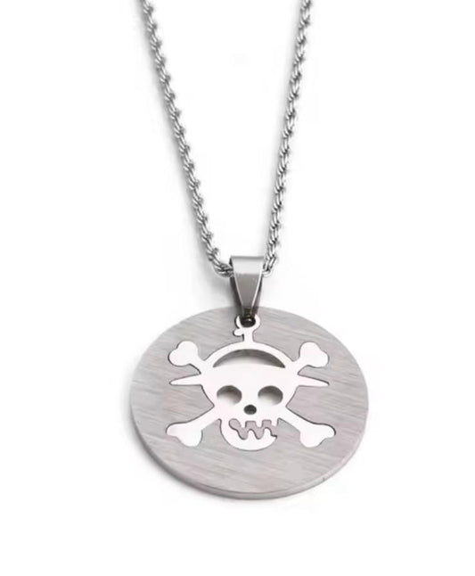 ☠️ Collana One Piece – Jolly Roger in Acciaio Inossidabile