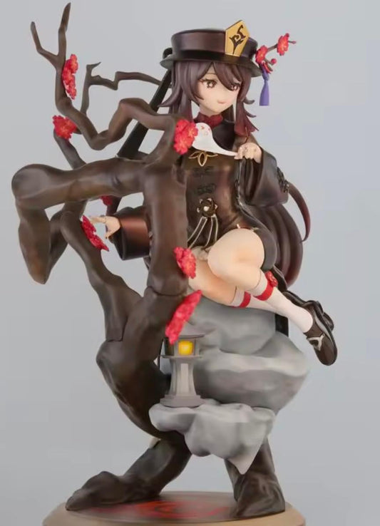 Figure Hu Tao – Genshin Impact | 25 cm – Edizione Deluxe con Base Sakura